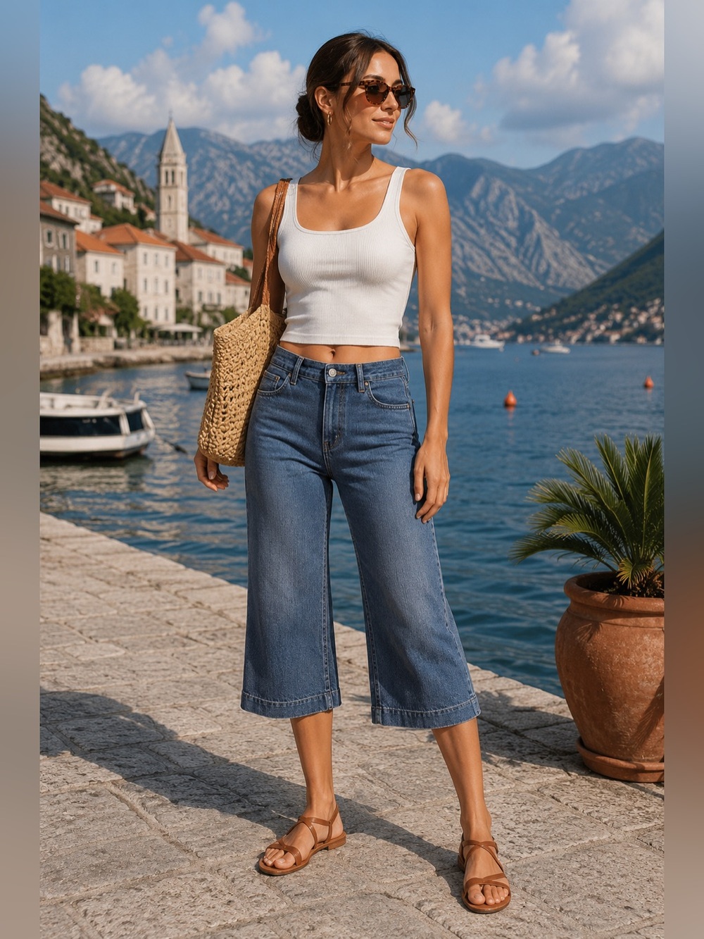 👖 Tommy Hilfiger Women's Straight Crop Jeans 👖